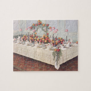 Puzzle Table de banquet de mariage vintage