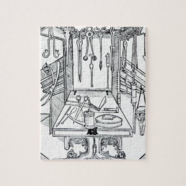 Puzzle Table d'opération et instruments chirurgicaux, du (Vertical)