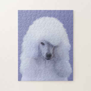 Puzzle Tableau blanc standard de caniche - Art original d