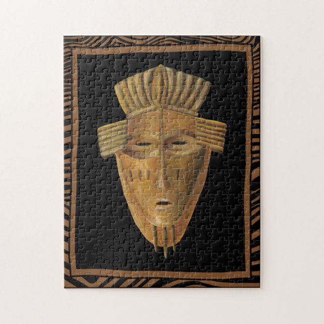 Puzzle Tableau de Masque Africain par Chariklia Zarris (Vertical)