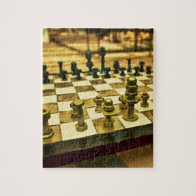 Puzzle Tableau d'échecs cool avec des noeuds et des boulo (Vertical)