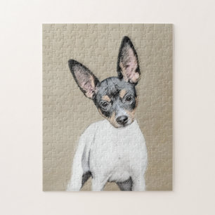 Puzzle Tableau Rat Terrier - Cute Original Chien Art