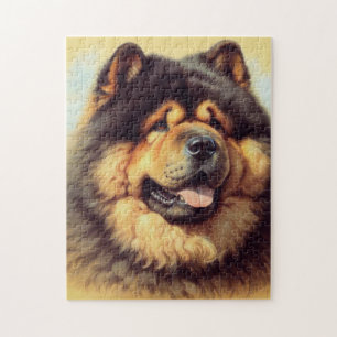 Puzzle Tableau vintage Chow-Chow
