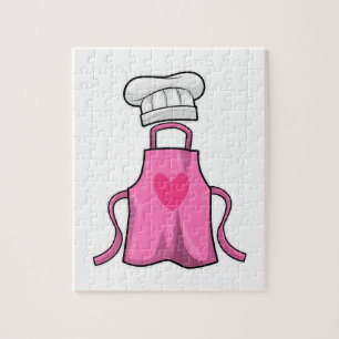 Puzzle tablier de cuisine et casquette de Cuisine avec co