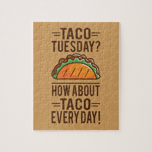 Puzzle Taco mardi ? Taco quotidien ! (Vertical)