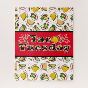 Puzzle Taco mardi Tacos dur et doux et sauce chaude