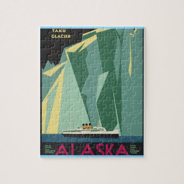Puzzle "Taku Glacier,' Greenwood, 1910-1959" (Vertical)