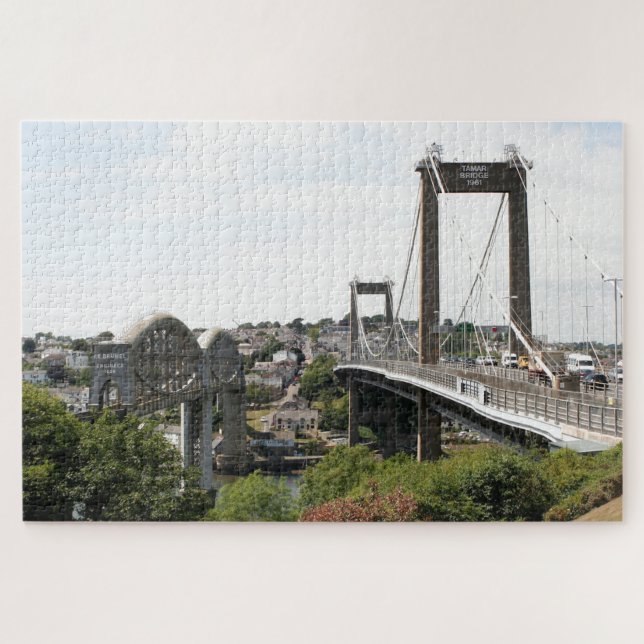 Puzzle Tamar Bridges, Saltash & Plymouth, Angleterre (Horizontal)