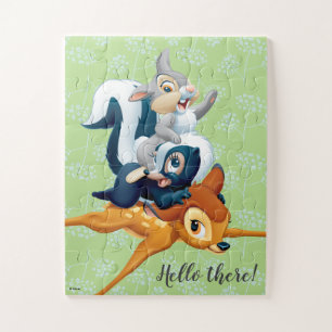 Puzzle Tampon, Fleur et Bambi empilés pendant le jeu