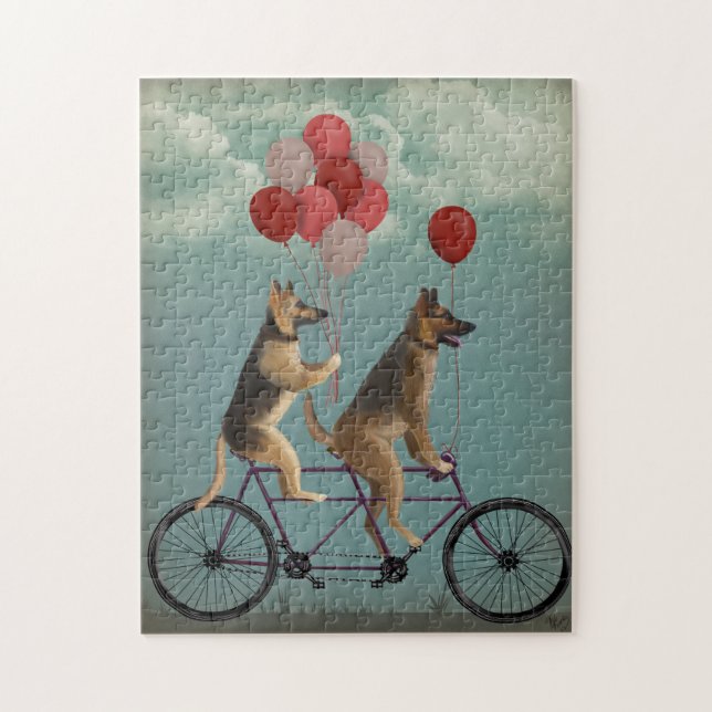 Puzzle Tandem berger allemand (Vertical)