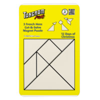 Puzzle Tangram Magnet - 3 poules françaises