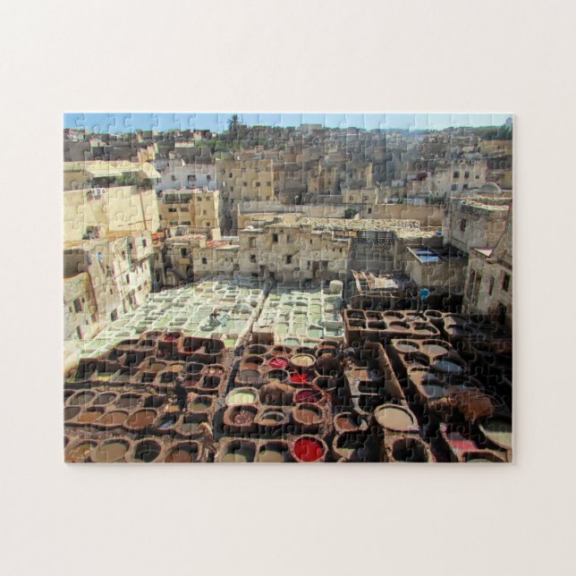 Puzzle tannerie en cuir maroc (Horizontal)