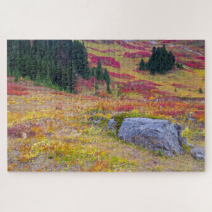 Puzzle Tapisserie d'automne des Alpes colorées