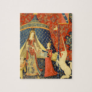 Puzzle Tapisserie Médiévale de la Dame et la Licorne : Ar