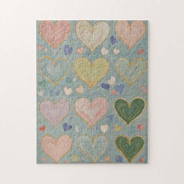 Puzzle Tapisserie Pastel Heart (Vertical)