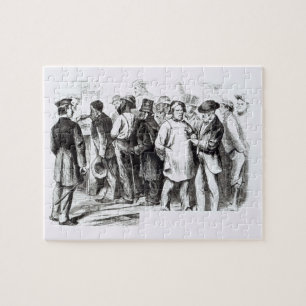Puzzle Tapissez les Baggers, 1860s en retard (gravure)