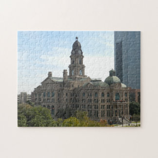 Puzzle Tarrant County Courthouse West Corner - W. Belknap