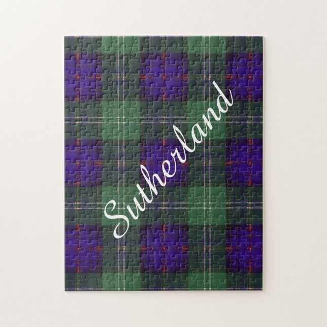 Puzzle Tartan d'écossais de plaid de clan de Sutherland (Vertical)