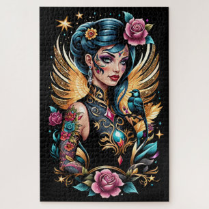 Puzzle Tatouages Et Roses 2