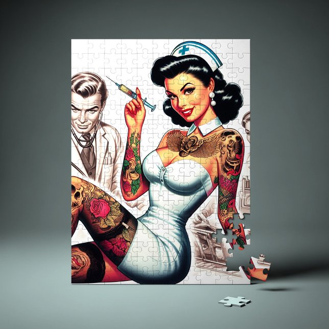 Puzzle Tattooed Nurse Pin-up (Créateur téléchargé)