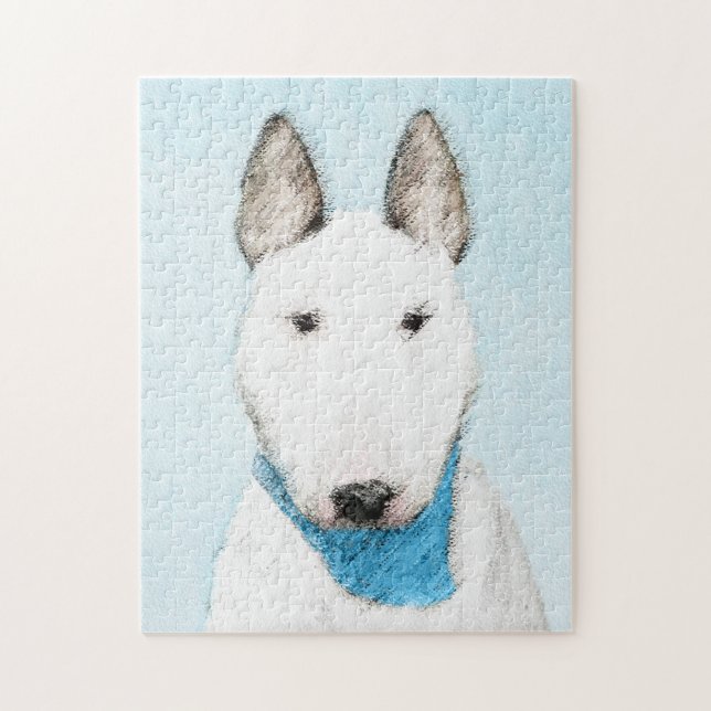 Puzzle Taureau Terrier - Cute Original Chien Art (Vertical)