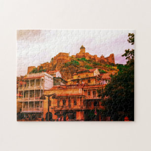 Puzzle Tbilissi Georgia Cityscape Narikala Architecture