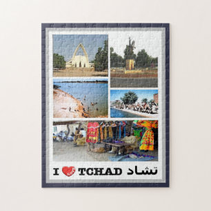 Puzzle Tchad - I Love -