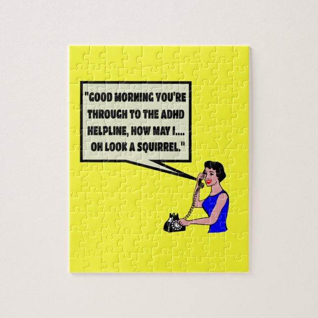 Puzzle TDAH drôle (Vertical)
