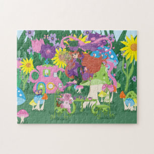 Puzzle Tea Party Fairy, Vintage Watch et champignons