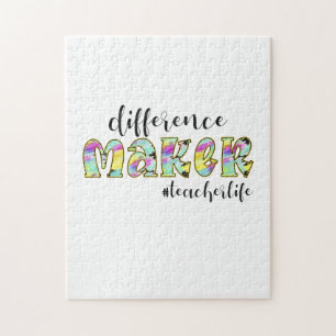 Puzzle Teacher Art Difference Make Teacher Life
