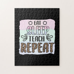 Puzzle Teacher's Day Eat Sleep Teachs Repeat