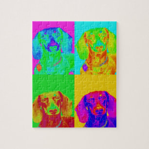 Puzzle Teckel d'art op