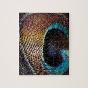 Puzzle Teinte Antique Oeil de Plume de Paon