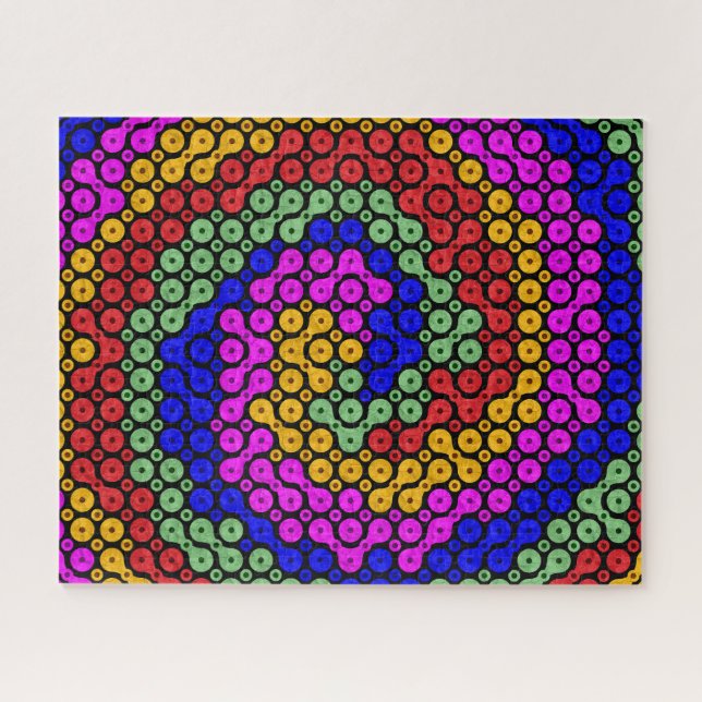 Puzzle teintes interconnectées Abstraites (Horizontal)