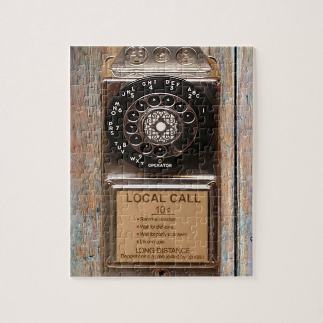 Puzzle Téléphone antique rotatif payant rude (Vertical)