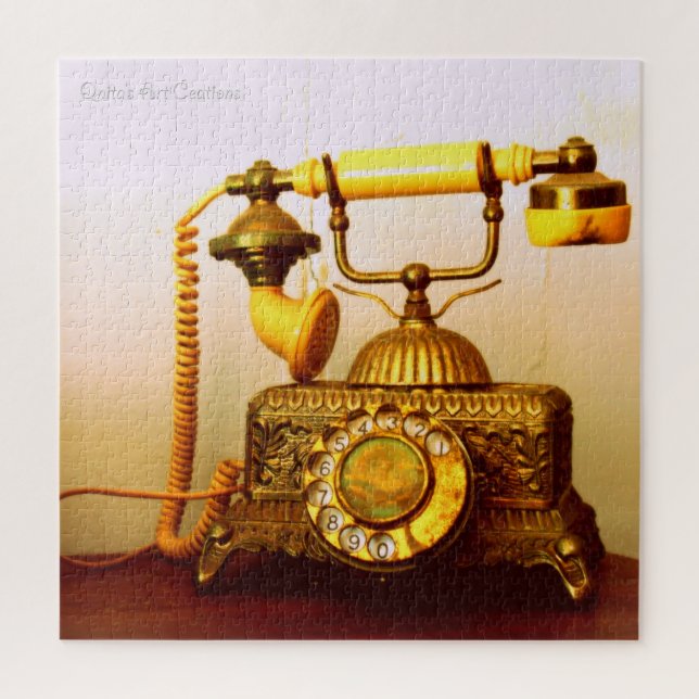 Puzzle Téléphone antique vintage élégant (Vertical)