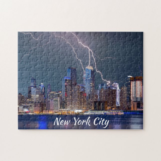 Puzzle Tempête de foudre de New York City (Horizontal)