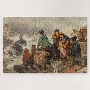 Puzzle Tempête sur la côte (par Rudolf Jordan)
