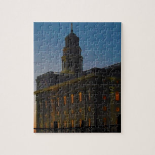 Puzzle Temple de Nauvoo au coucher du soleil