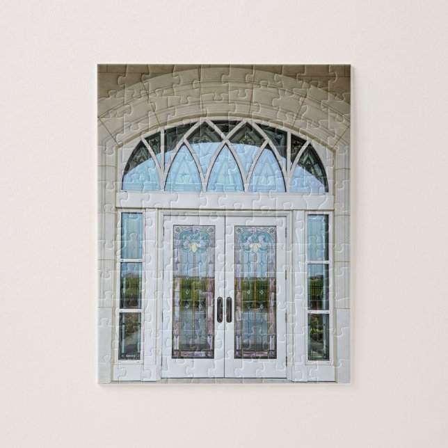 Puzzle Temple de Taylorsqu ville Utah Portes en verre ten (Vertical)