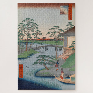 Puzzle Temple Mokuboji Ukiyo-e Art japonais Vintage