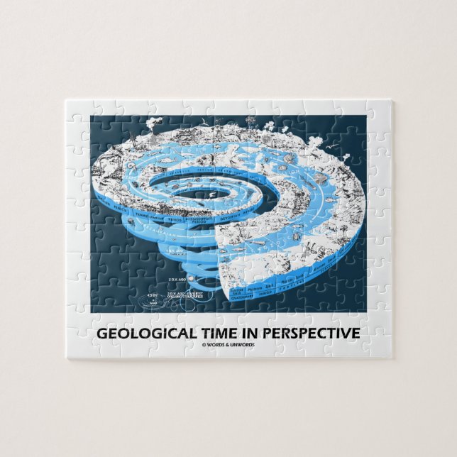 Puzzle Temps géologique dans la perspective (l'histoire (Horizontal)