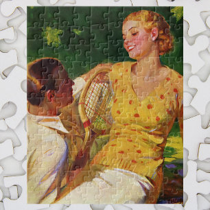 Puzzle Tennis Sportif Vintage, Amour et Romance