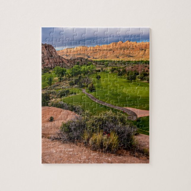 Puzzle Terrain de golf de canyon de désert de Moab au (Vertical)