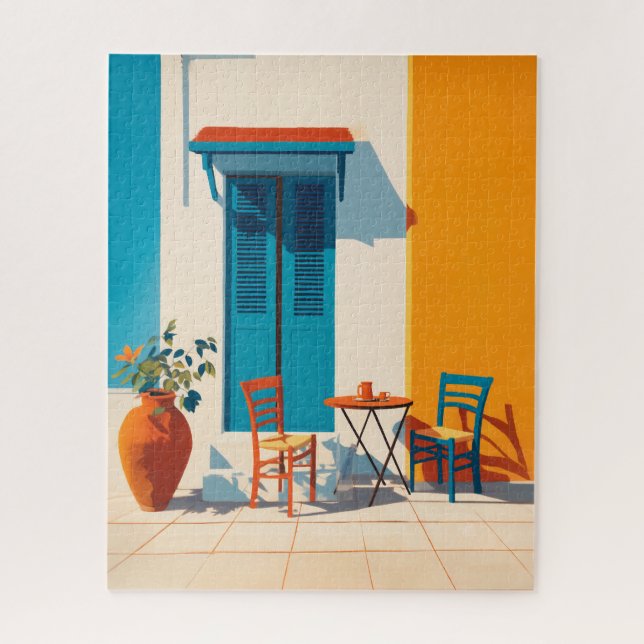 Puzzle Terrasse méditerranéenne Bliss (Vertical)