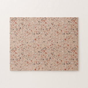 Puzzle Terrazzo Motif rose minimaliste pour le plaisir