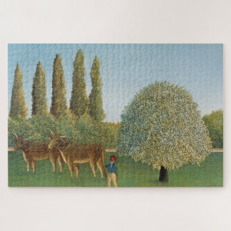 Puzzle Terre de prairie (Le Pâturage), Henri Rousseau, 19