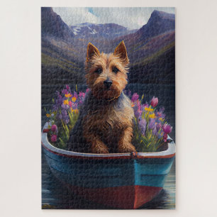 Puzzle Terrier Australien sur Pagaie : Une Aventure Scéni