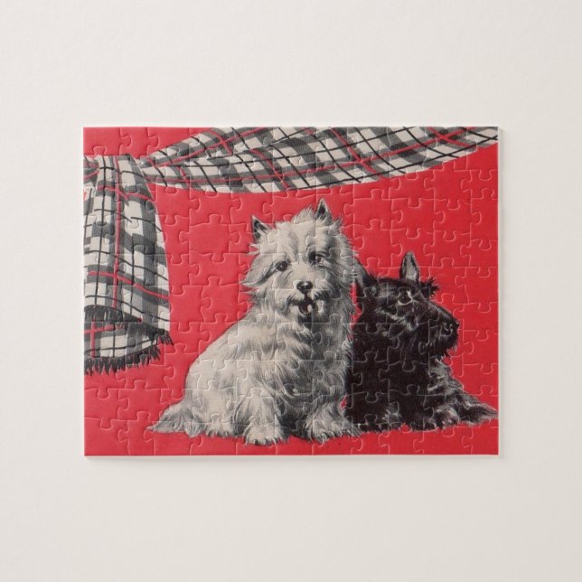 Puzzle terriers écossais adorables (Horizontal)