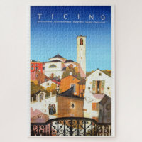 Tessin, Suisse Poster Vintage voyage